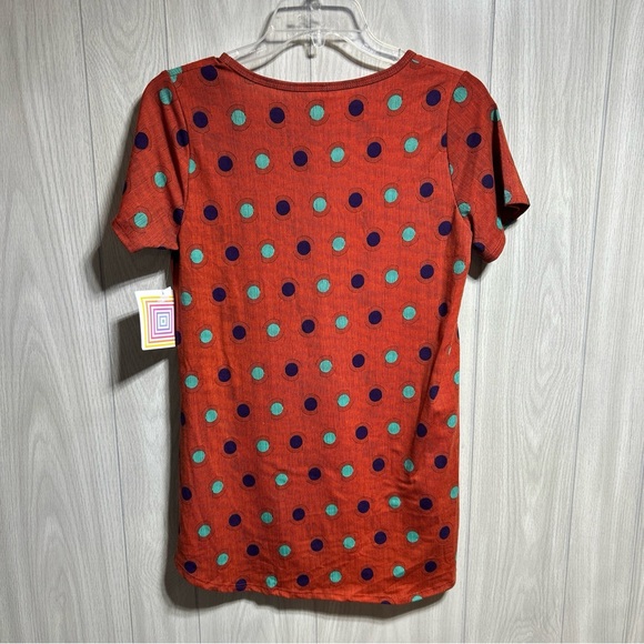 LuLaRoe NWT Polka Dot Short Sleeve Classic T Size XS - Picture 5 of 9